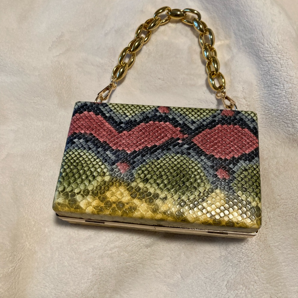 Retro Colored Eye-Popping Python Print Hardbody C… - image 2